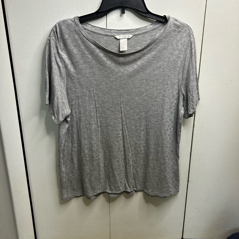 H&M Heather Gray Short Sleeve Crew Tee